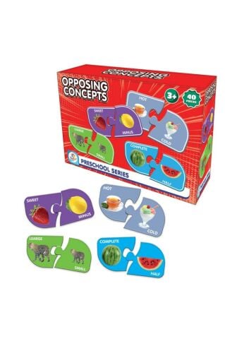 İngilizce Eğitici Zıt Kavramlar 40 Parça