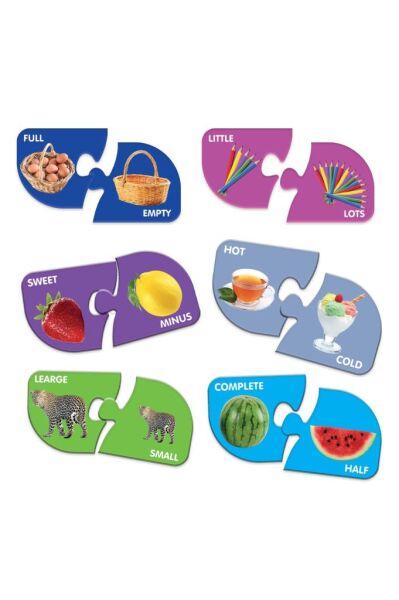 İngilizce Eğitici Zıt Kavramlar 40 Parça