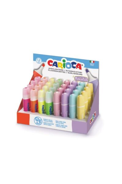 Carioca Pastel+Fosforlu Işaretleme Kalemi 8 Renk (Adet)