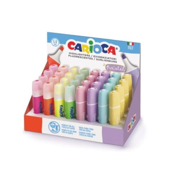 Carioca Pastel+Fosforlu Işaretleme Kalemi 8 Renk (Adet)