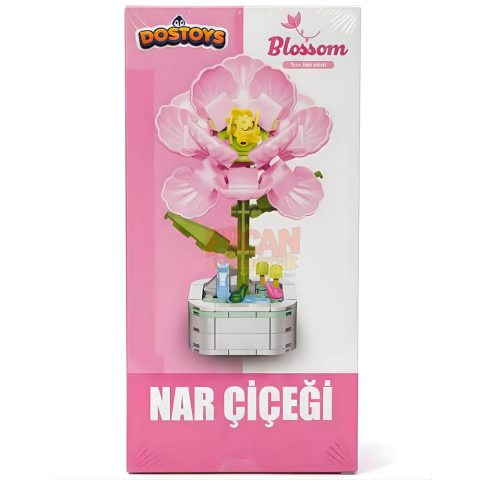 129 Parça Nar Çiçeği Yapım Seti - Gerçekçi ve Dekoratif Yapı Oyuncağı