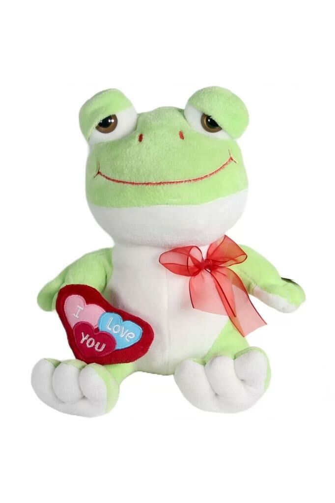 Peluş Kalpli Kurbağa 38 Cm