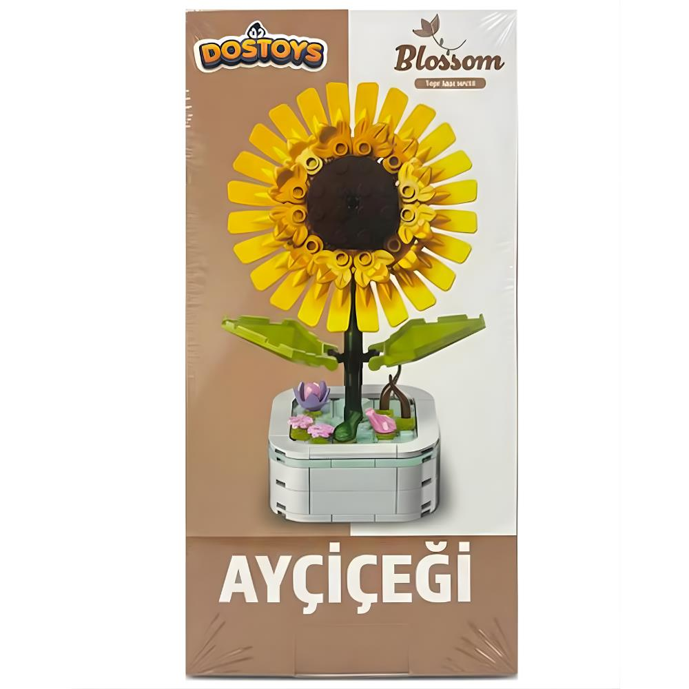 Dostoys Yapı Taşı Serisi Çiçek Yapım Seti Ayçiçeği