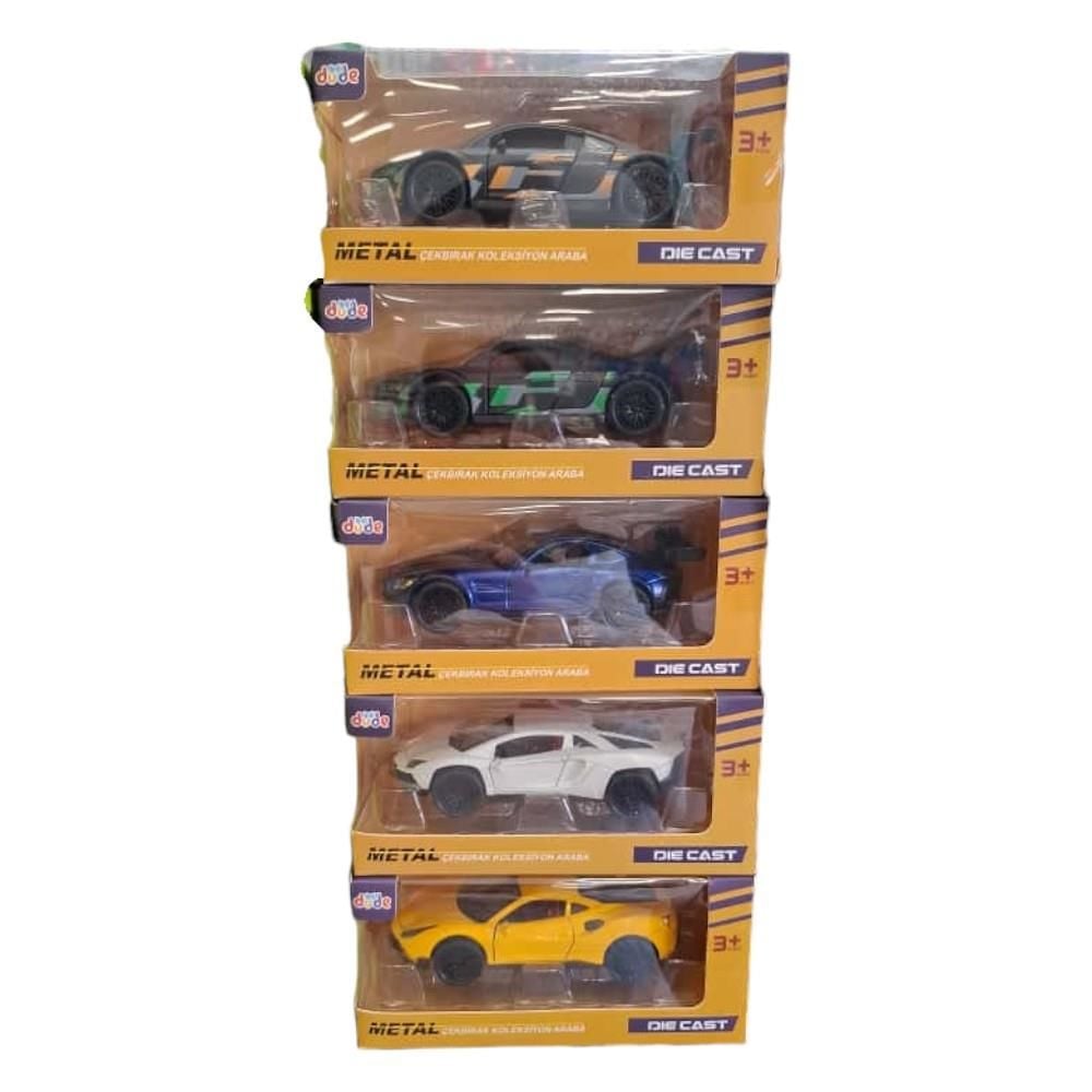 1:36 Çek Bırak Üç Kapılı Metal Araç Modelleri