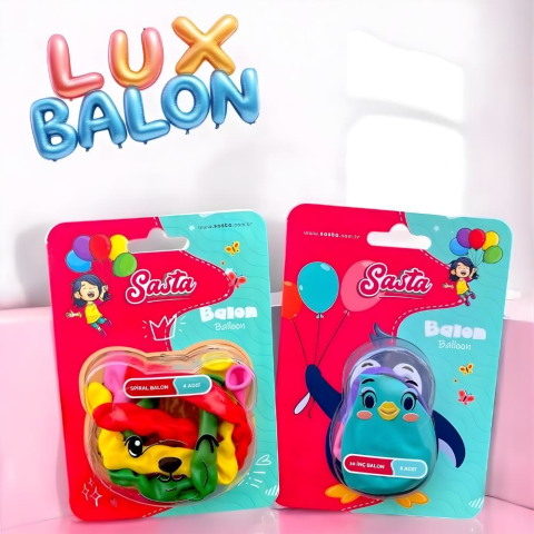 Sasta Lüx Balon – Renkli Eğlence Balonları (Dayanıklı, Çocuklar İçin Güvenli)