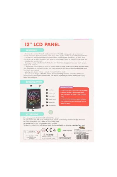 12'' Lcd Çizim Tableti Renkli