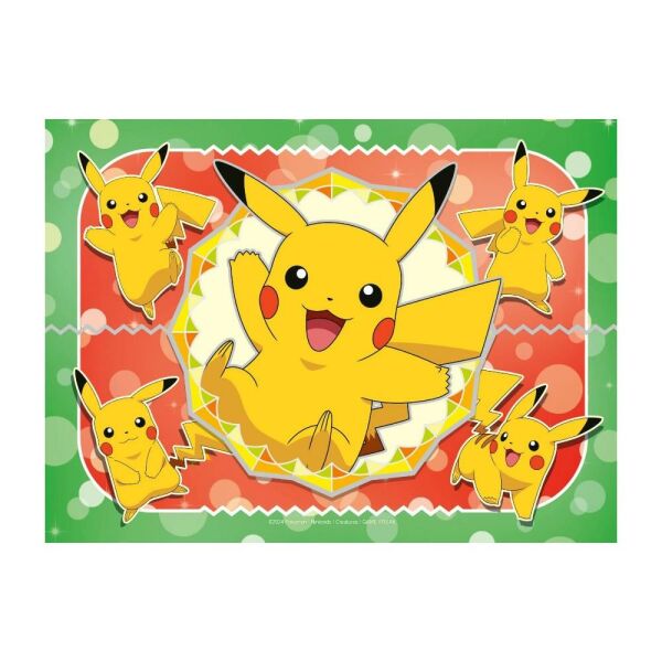 4 Puzzle Tek Kutuda Pokemon 12/16/20/24