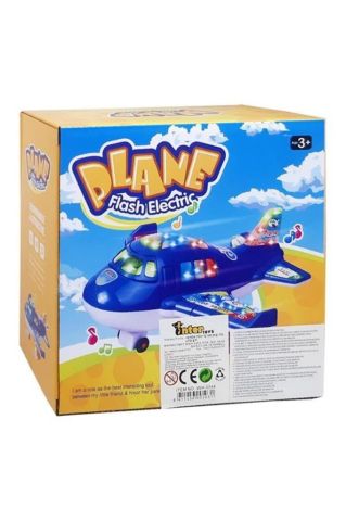 Pilli Işıklı Müzikli Uçak