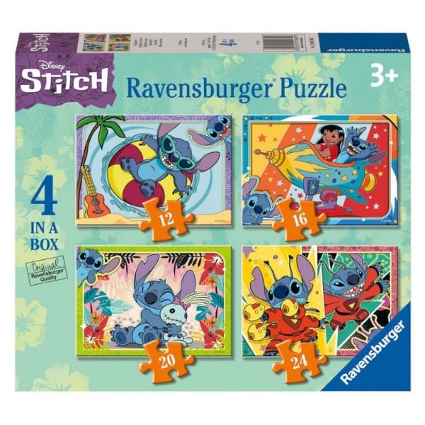 Disney Stitch 4-in-1 Jigsaw Puzzle