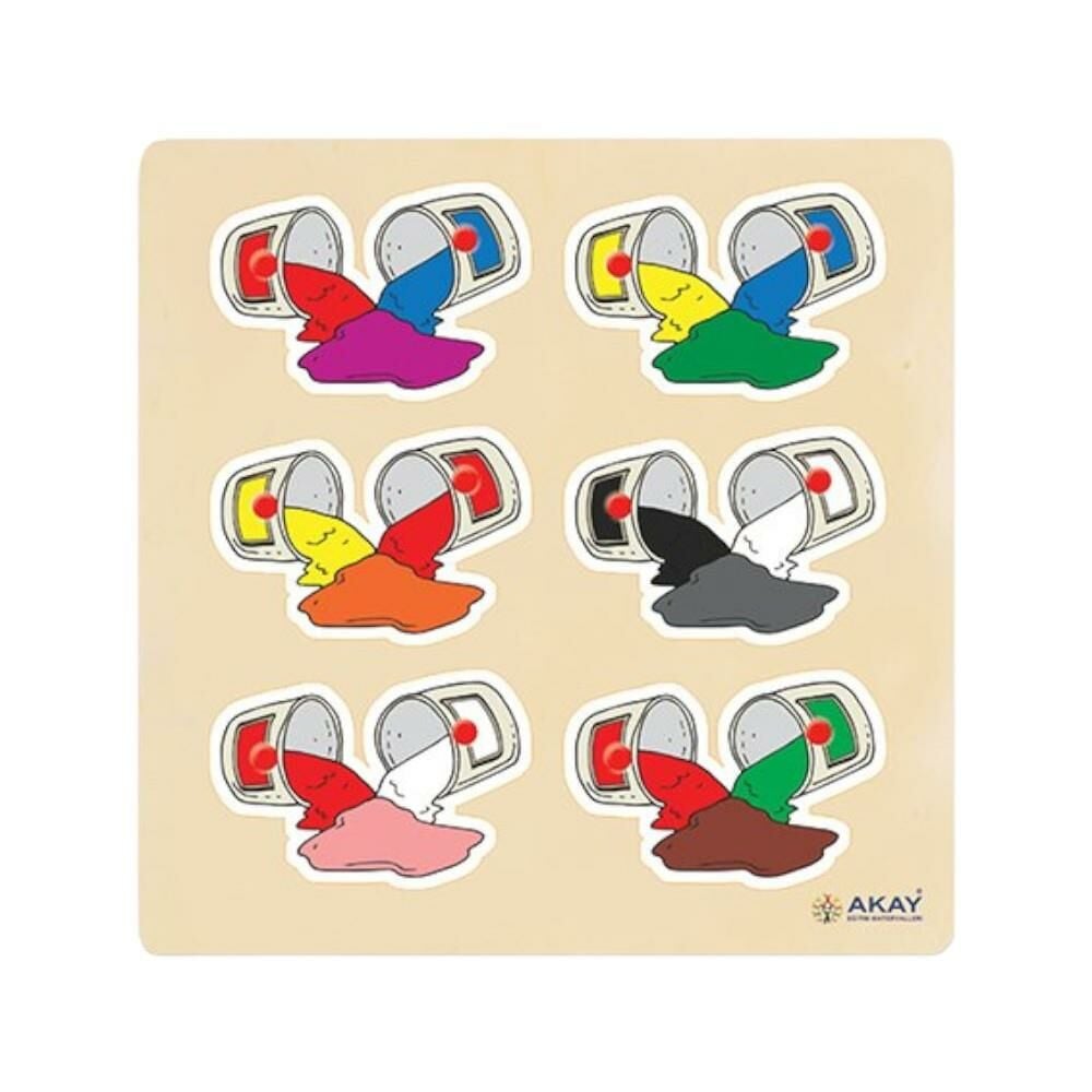 Ahşap Puzzle 30*30 Renkler