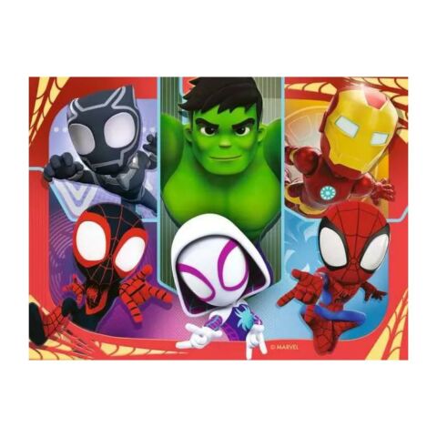 Örümcek Adam ve Muhteşem Arkadaşları 4'ü 1 Arada Yapboz Bulmacaları