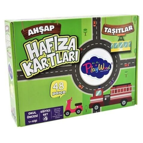 Eğitici Ahşap Hafıza Kartları
