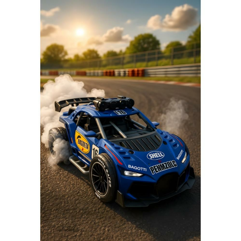 1:16 Şarjlı Uzaktan Kumandalı Duman Atan Spor Araba