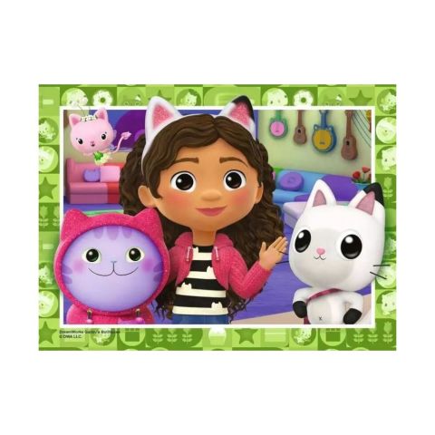 4 Puzzle Tek Kutuda Gabby's Dollhouse 12/16/20/24