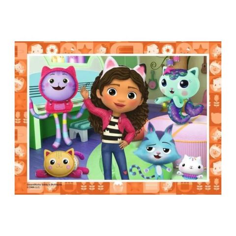 4 Puzzle Tek Kutuda Gabby's Dollhouse 12/16/20/24