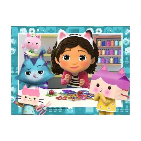 4 Puzzle Tek Kutuda Gabby's Dollhouse 12/16/20/24