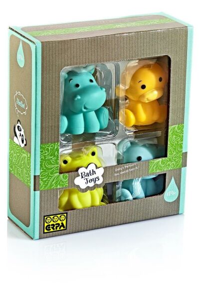 Banyo Oyuncakları 4 Lü Komik Hayvanlar