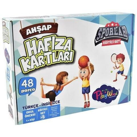 Eğitici Ahşap Hafıza Kartları