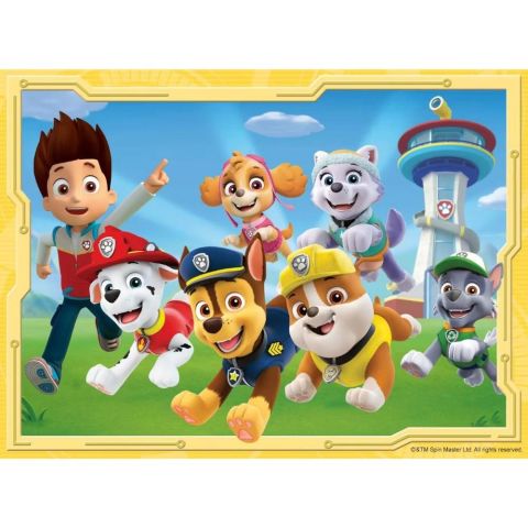4 Puzzle Tek Kutuda Paw Patrol 12/16/20/24
