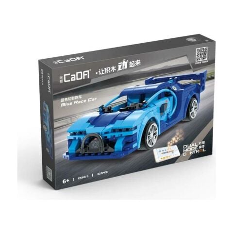 C51073W Mavi Yarış Arabası – 325 Parça, Rc & Uygulama Kontrollü, 1:20 Ölçekli Model