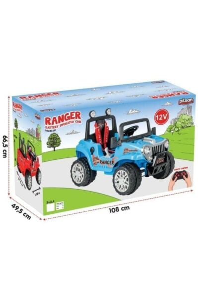 Ranger Akülü Jip / 12 Volt (Uzaktan Kumandalı) Metalik Mavi