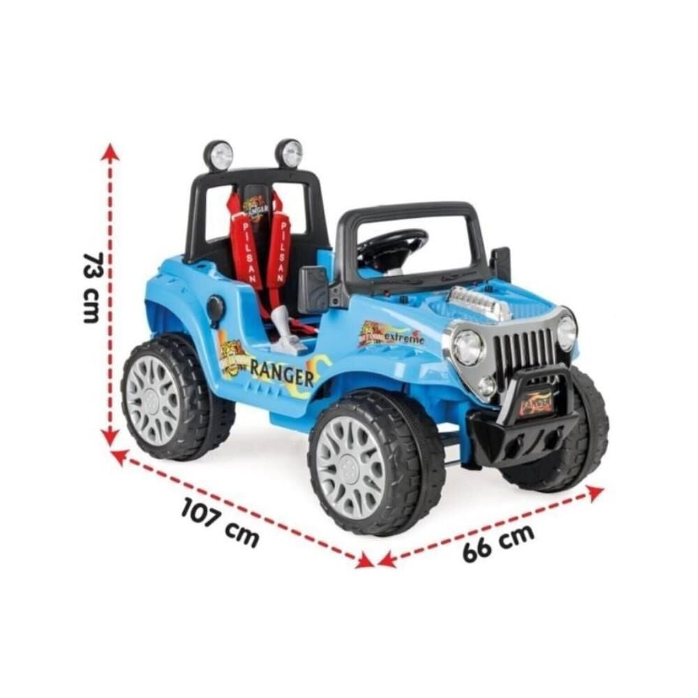 Ranger Akülü Jip / 12 Volt (Uzaktan Kumandalı) Metalik Mavi