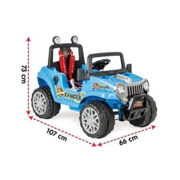 Ranger Akülü Jip / 12 Volt (Uzaktan Kumandalı) Metalik Mavi