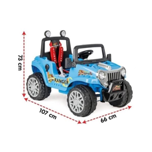 Ranger Akülü Jip / 12 Volt (Uzaktan Kumandalı) Metalik Mavi