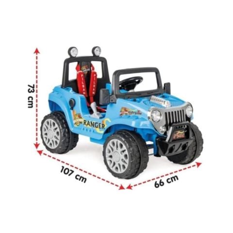 Ranger Akülü Jip / 12 Volt (Uzaktan Kumandalı) Metalik Mavi