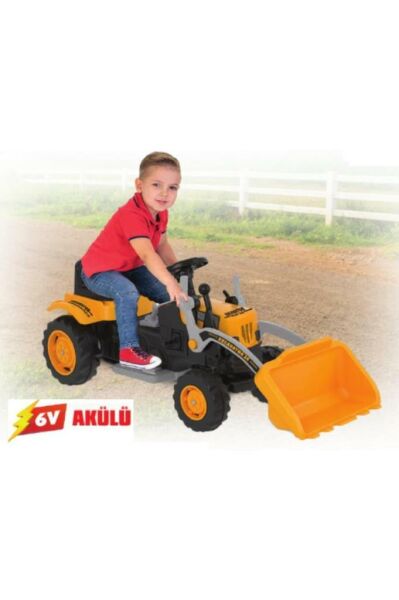 EXCAVATOR TRAKTÖR KEPÇELİ 6 V AKÜLÜ