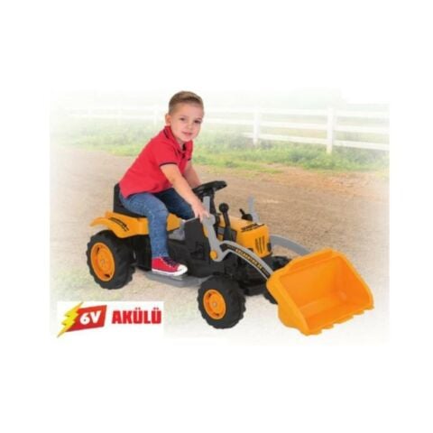 Excavator Traktör Kepçeli 6 V Akülü Araç