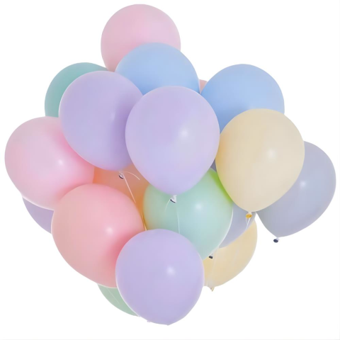 Balonevi Oyuncak 12 Karışık Makaron Balon 15'Li