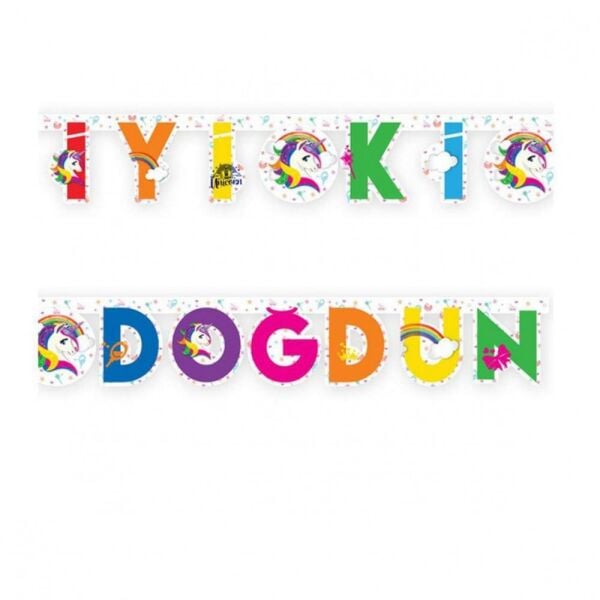 Unicorn İyi ki Doğdun Yazı