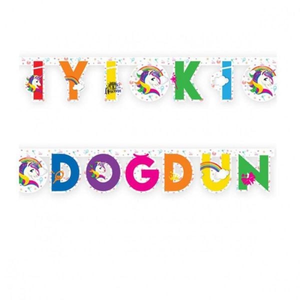 Unicorn İyi ki Doğdun Yazı