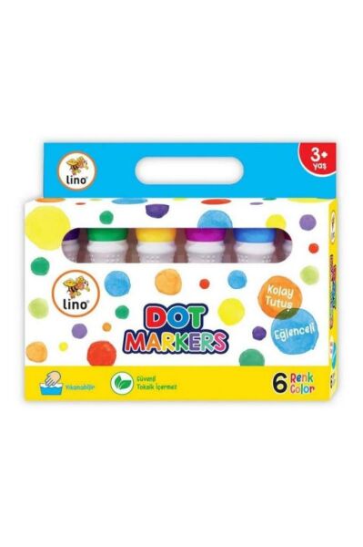 Lino Dot Markers 6lı Yıkanabilir Boya