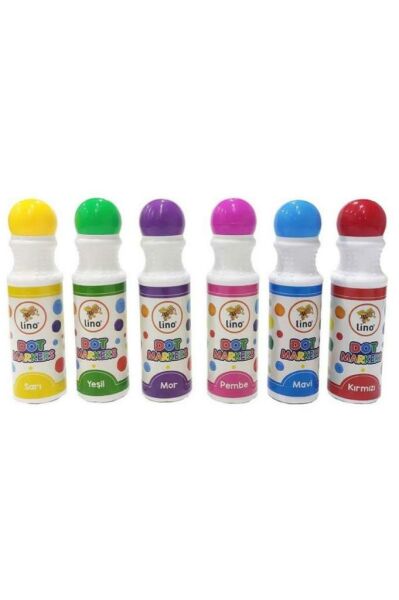 Lino Dot Markers 6lı Yıkanabilir Boya