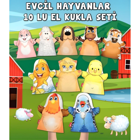 Evcil Hayvan +3 Yaş 10'lu El Kukla