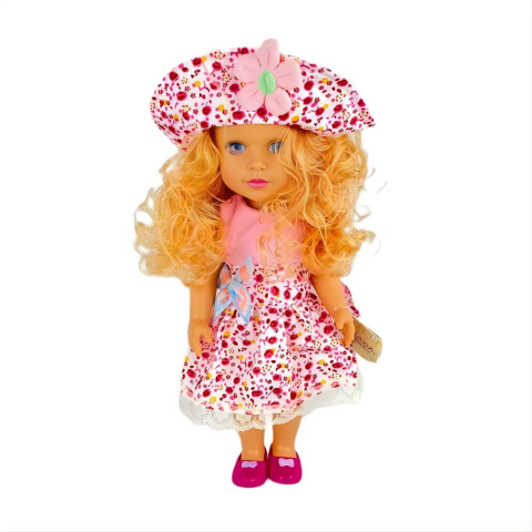 Seher 36 Cm Tam Vinil Güzel Kız İngilizce Şarkı Söyleyen Bebek