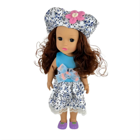 Seher 36 Cm Tam Vinil Güzel Kız İngilizce Şarkı Söyleyen Bebek