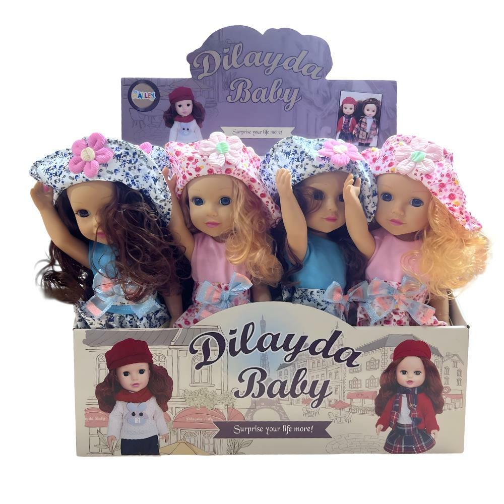 Seher 36 Cm Tam Vinil Güzel Kız İngilizce Şarkı Söyleyen Bebek