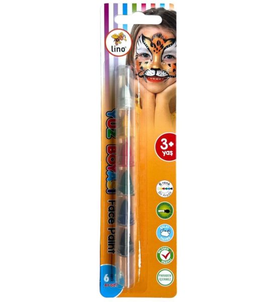LİMNO YÜZ BOYAMASI 6 IN 1 RENK BİR ARADA YIKANABİLİR