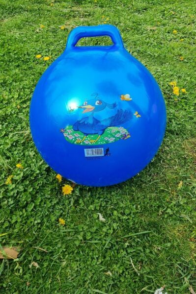 Zıp Zıp Kanguru Zıplama Plates Topu Çocuk Plates Topu 100 Cm Çap 55 Cm