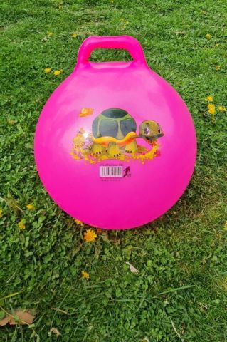 Zıp Zıp Kanguru Zıplama Plates Topu Çocuk Plates Topu 100 Cm Çap 55 Cm