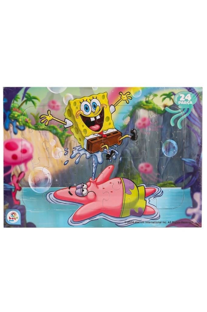 SpongeBob Taslamalı  24 Parça Frame Puzzle 1