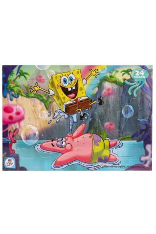 SpongeBob Taslamalı  24 Parça Frame Puzzle 1