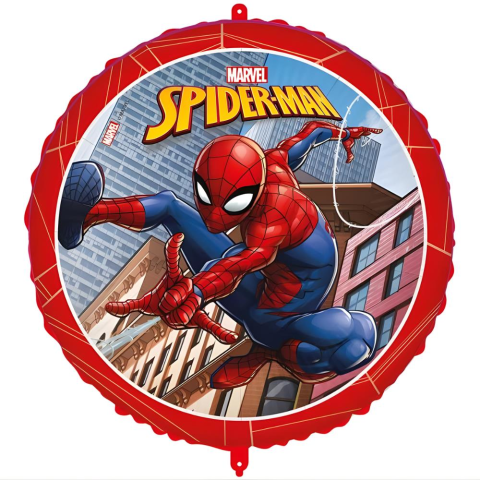 18'' Folyo Balon Spiderman Crime Fighter Yuvarlak 46 Cm