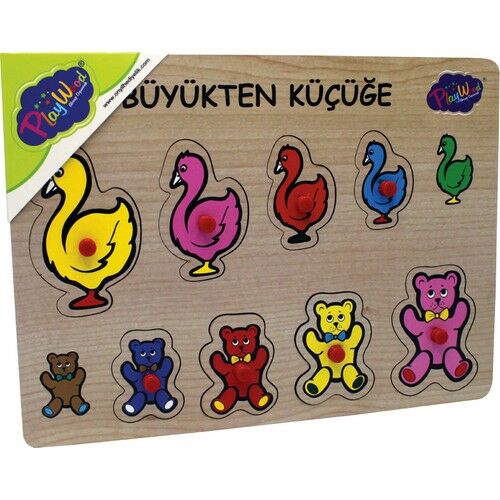 AHŞAP TUTMALI BÜYÜKTEN KÜÇÜĞE