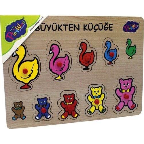 AHŞAP TUTMALI BÜYÜKTEN KÜÇÜĞE