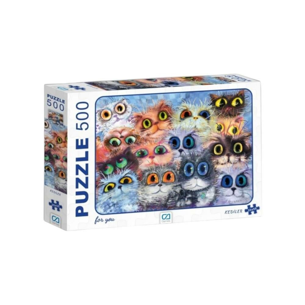 Kediler 500 Parça Puzzle