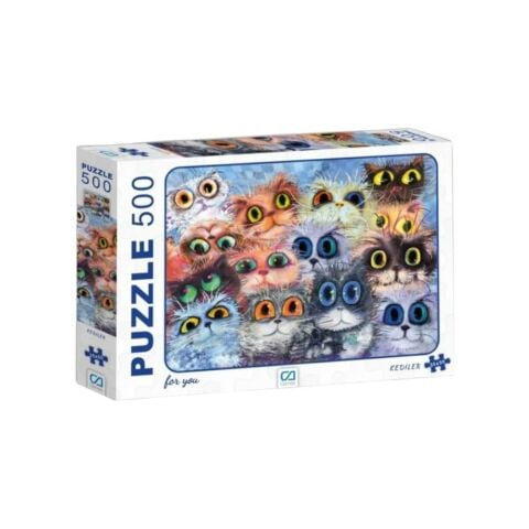 Kediler 500 Parça Puzzle
